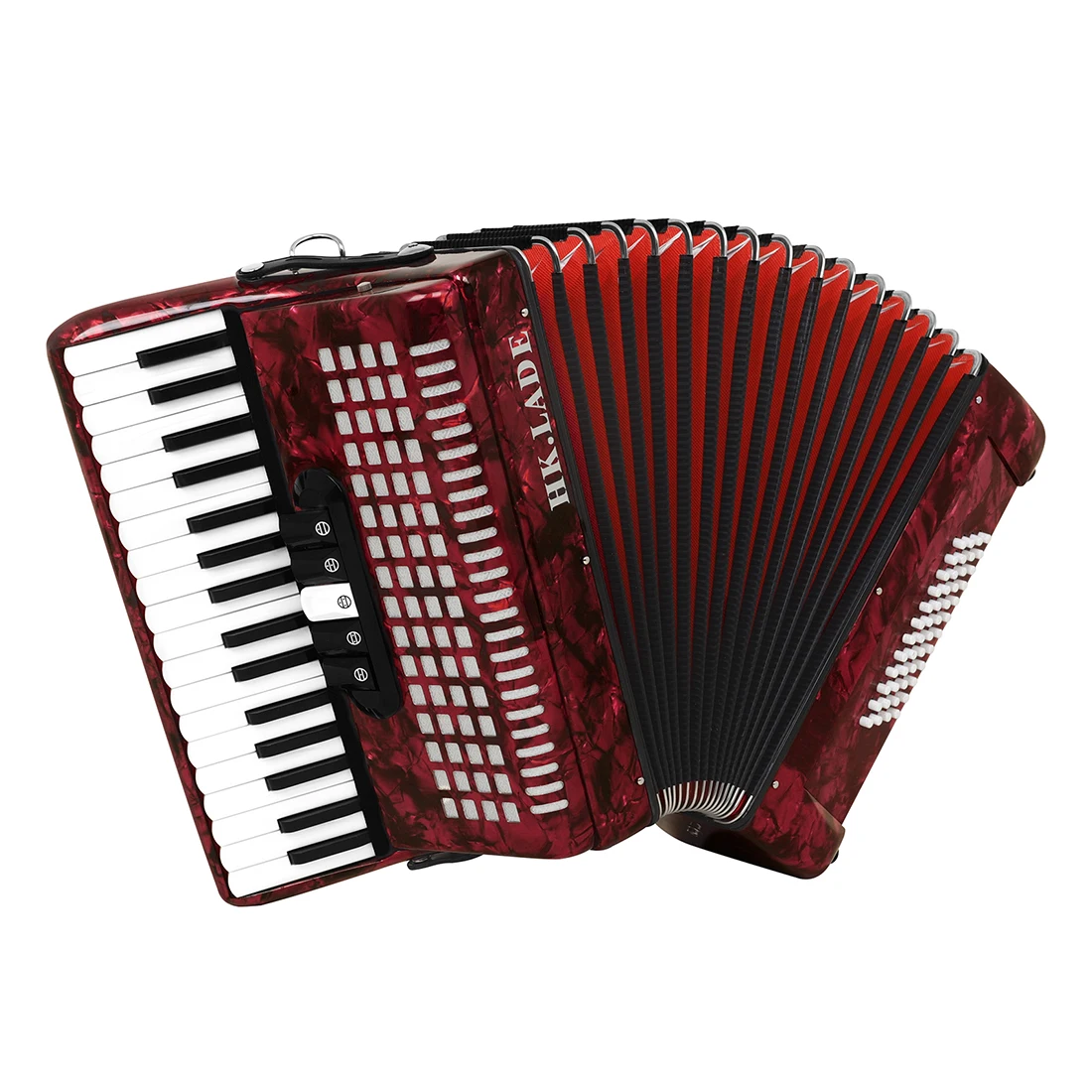 

HK.LADE AH-90 34 Keys 48 Bass Keyboard Accordion Professional Accordion Music Instrument Bellows with Parts & Accessories