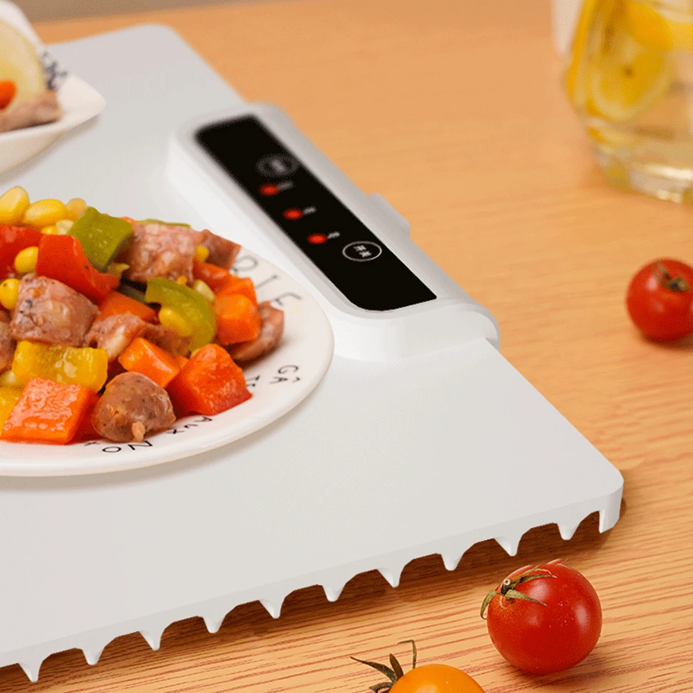 Fast Heating Food Electric Warming Tray Foldable Food Warmer Plate with Adjustable Temperature Control Keeps Food Hot Constant M