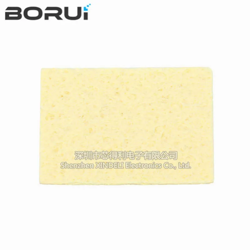 High quality 10Pcs High Temperature Resistant Sponge Electric Iron Tip Cleaning Sponge Rectangular 3.5CM*5CM