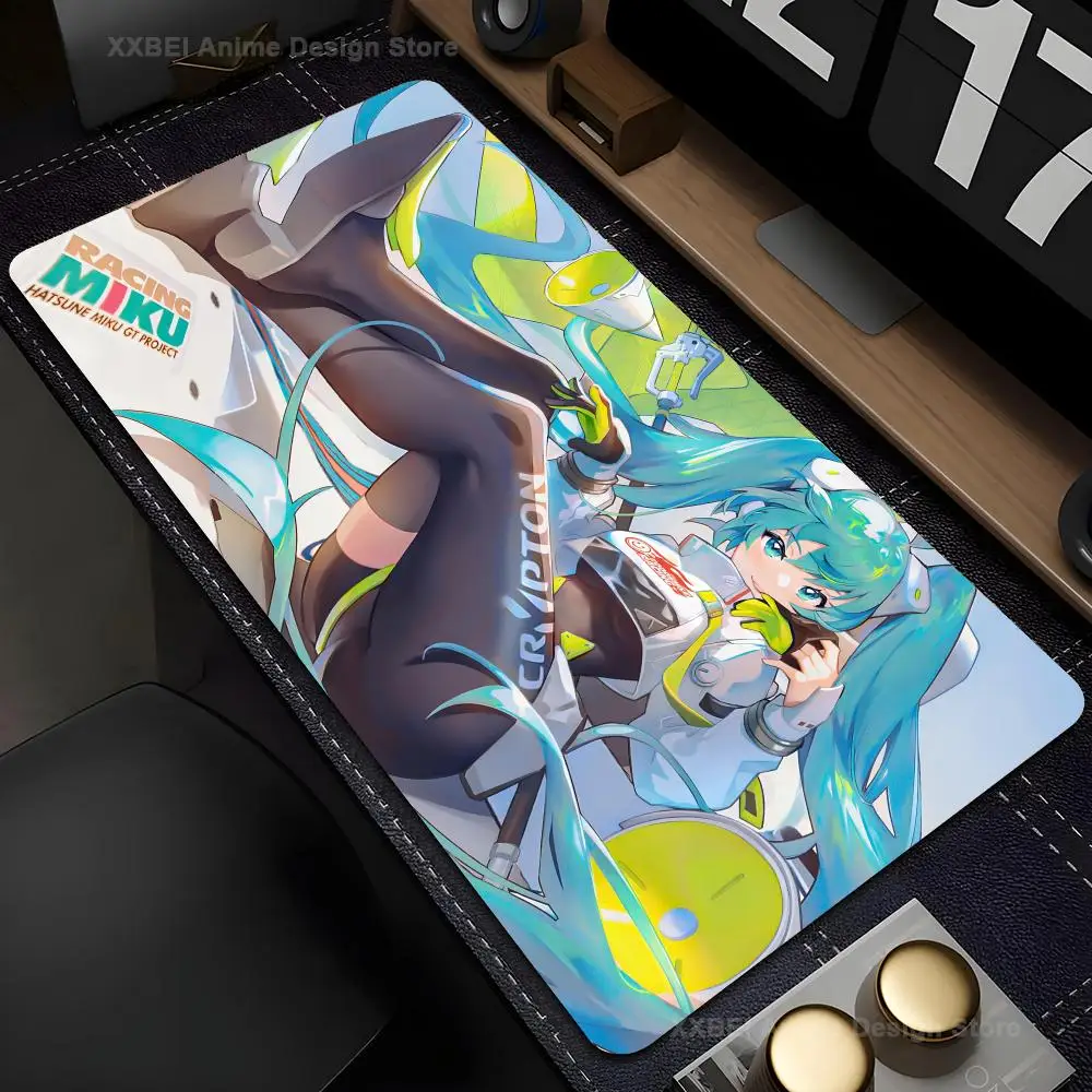 Anime Kawaii Girl Large Mouse Pad 900x400 PC Keyboard Office H-Hatsune Miku Cute Soft Deskmat XXL Mouse Mat Laptop Gaming Carpet