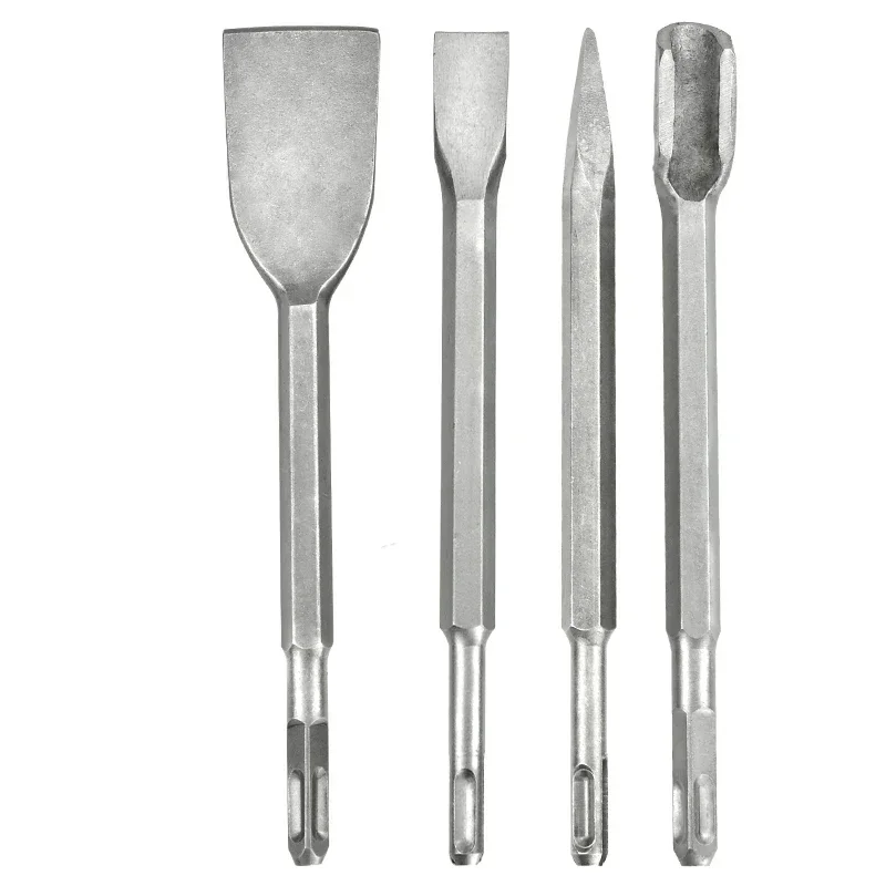 Chowmaster SDS PLUS Shank Point Flat Wide Electric Hammer Chisel Bit for Wall Concrete Impact Drill Elbow Widening Drill Bit