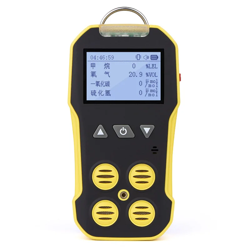 4 in 1 Toxic Harmful Gas Detector Monitor Combustible Oxygen Hydrogen Sulfide Carbon Monoxide for Tunnel Construction Site