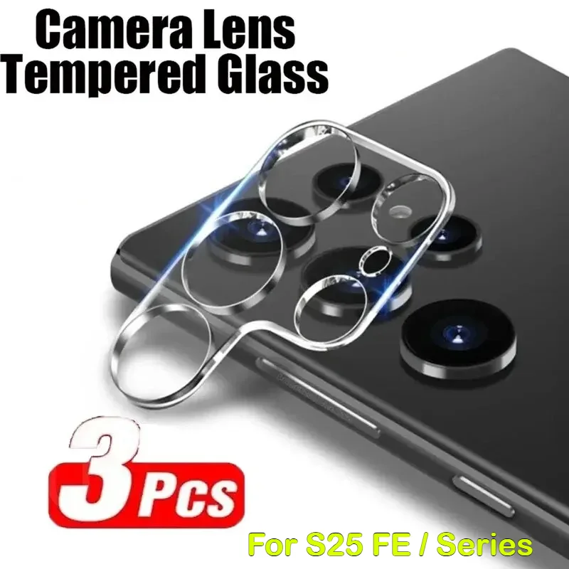 1-3pcs HD Camera Protector for Samsung Galaxy S26Ultra Edge Pro S25Plus S24 S23 Anti-scratch Full Cover Lens Tempered Glass Film