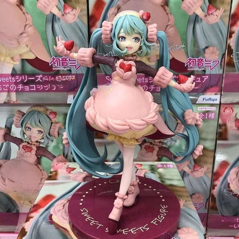 オリジナル風流-初音ミク-アニメフィギュア-スウィートストロベリーチョコ-ショートver-ミク-17-センチメートル-pvc-モデルアクションフィギュアおもちゃ
