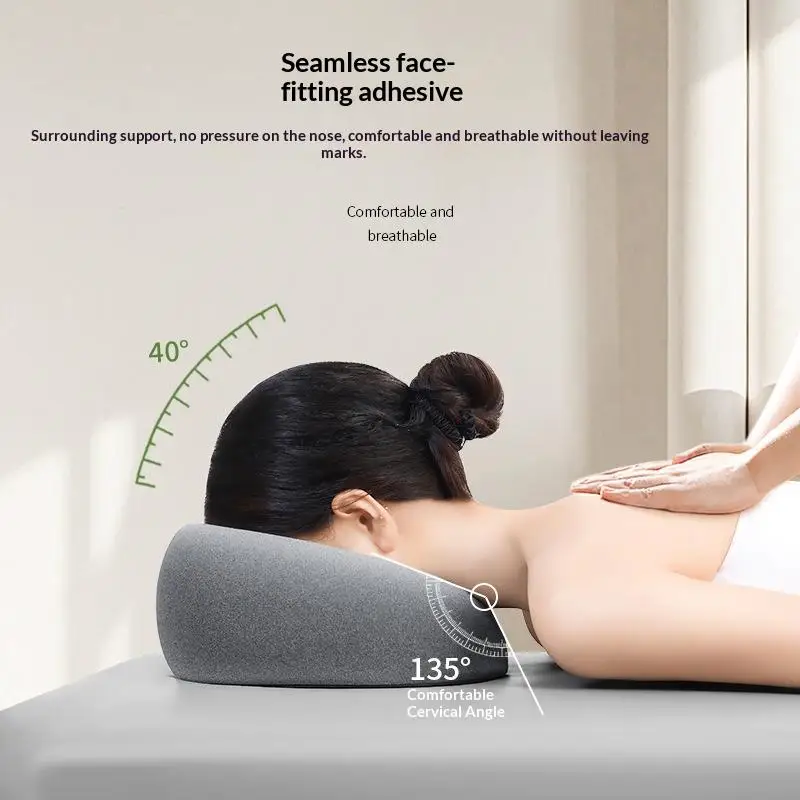 Face-Down Pillow Ergonomic Memory Foam Breathable Provides Comprehensive Face Neck Massage Support Pillow▪