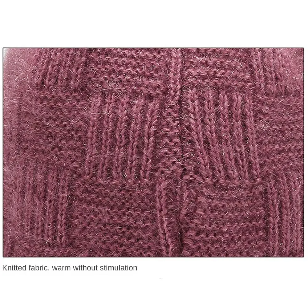 New Winter Warm Hat Thickned Floral Cross Pullover Hats Cold Proof Windproof Beanie Cap for Women