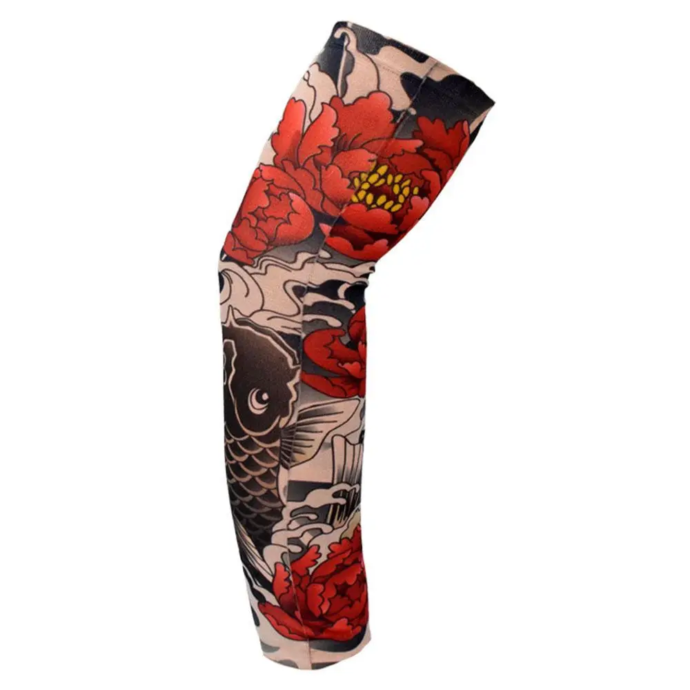 1Pcs New Sportswear UV Protection Outdoor Sport Basketball Sun Protection Arm Cover Flower Arm Sleeves  Arm Sleeves