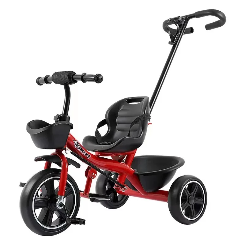 Kinderen Driewieler Fiets Baby Hand Push Fiets 1-3-6 Jaar Oude Speelgoedauto