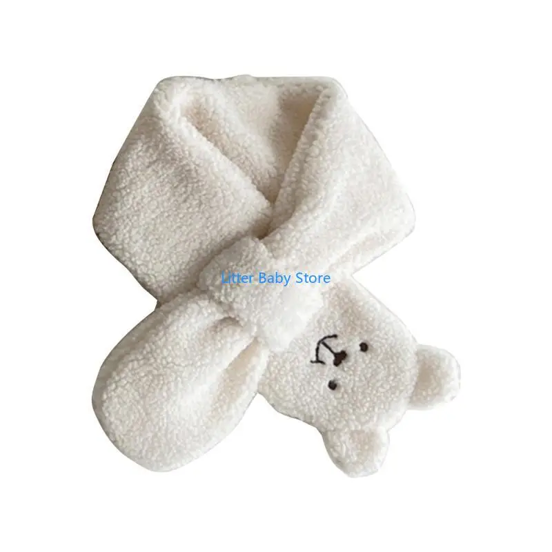 وشاح للرقبة بنمط حيوانات كرتونية N80C منديل دافئ مثالي للأنشطة الخارجية