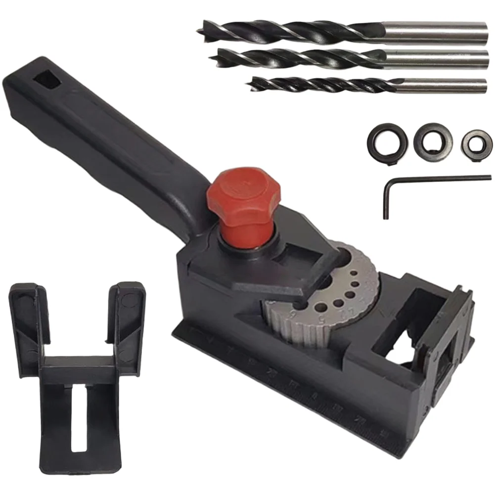 

Набор для сверления отверстий в дереве, 10 отверстий, 1 шт., локатор для сверления, ограничитель для сверла, кольцо-ограничитель для сверления отверстий 3-12 мм, точное позиционирование, для самостоятельного использования