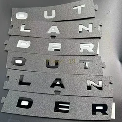 For Outlander  2023 2024 ABS  Front  Car Logo Letter Sticker Car Styling Accessories