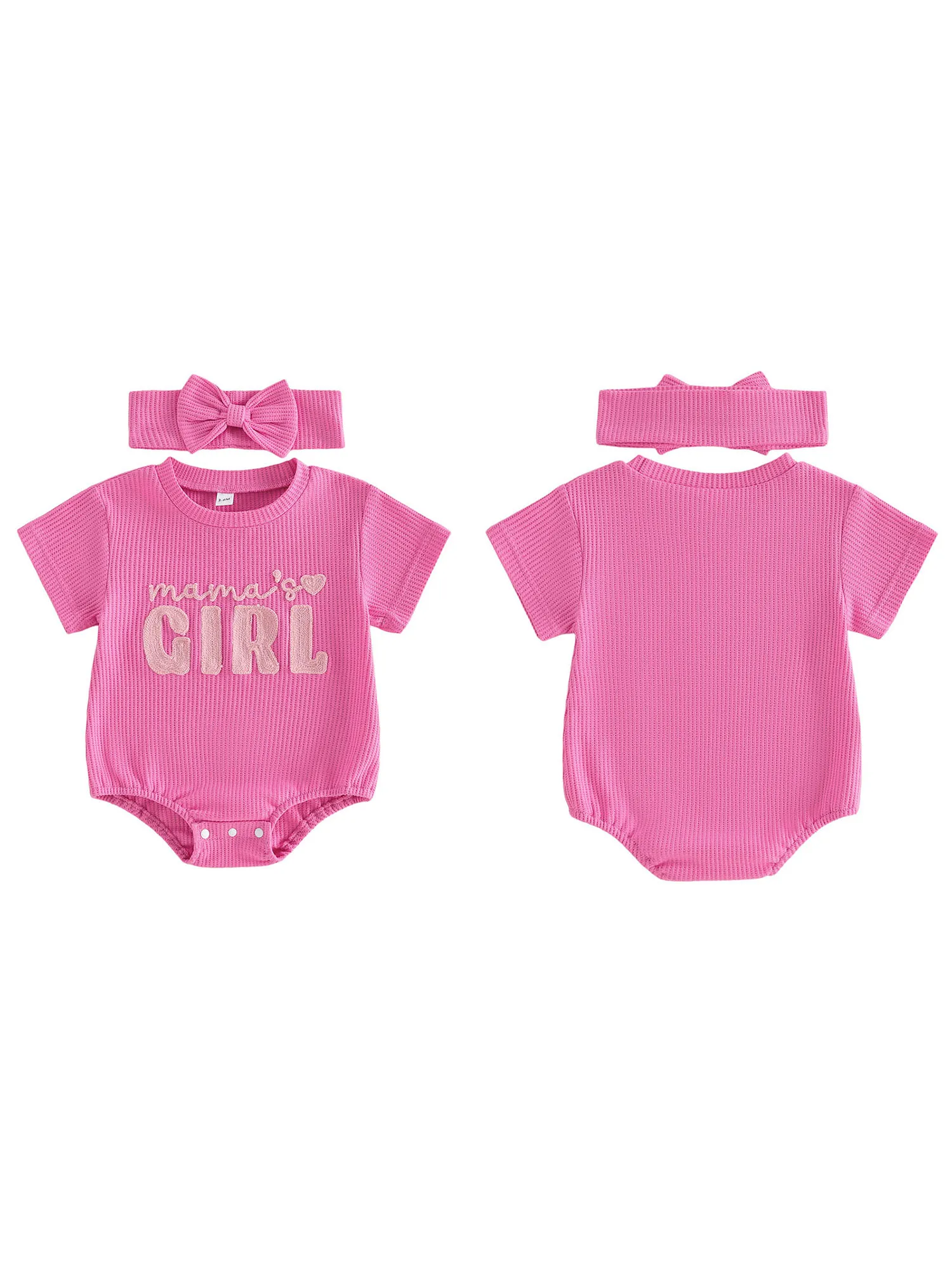 

Adorable Toddler Girl Floral Print Sleeveless Romper with Matching Bow Headband Set for Summer Outfits and Photoshoots