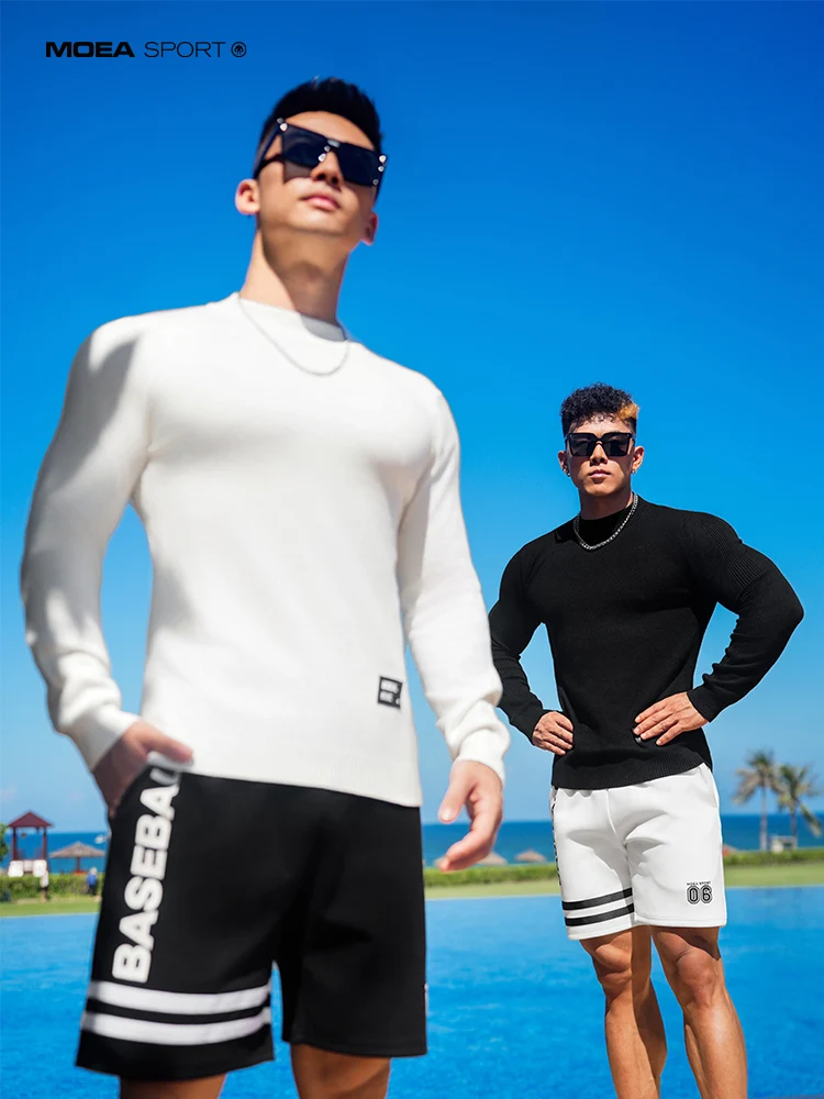 

Мягкий уютный мужской вязаный свитер с высоким воротником, однотонный, эластичный, для осени и зимы, повседневная модная одежда, комфортная посадка