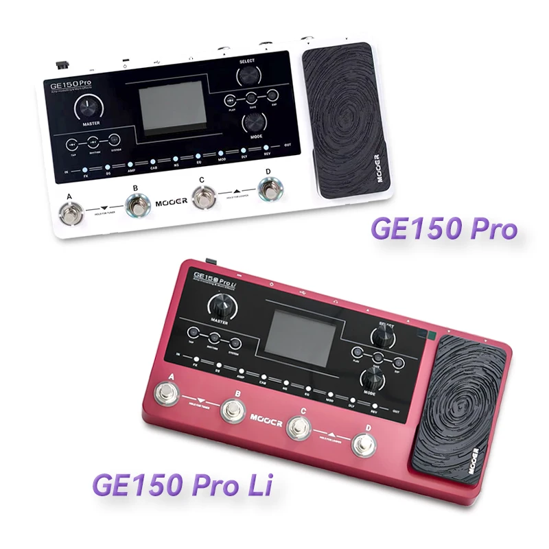 MOOER GE150 Guitar Pedal Multi-effects Amp OTG  Looper 151 Effects Tap Tempo Guitar Accessories