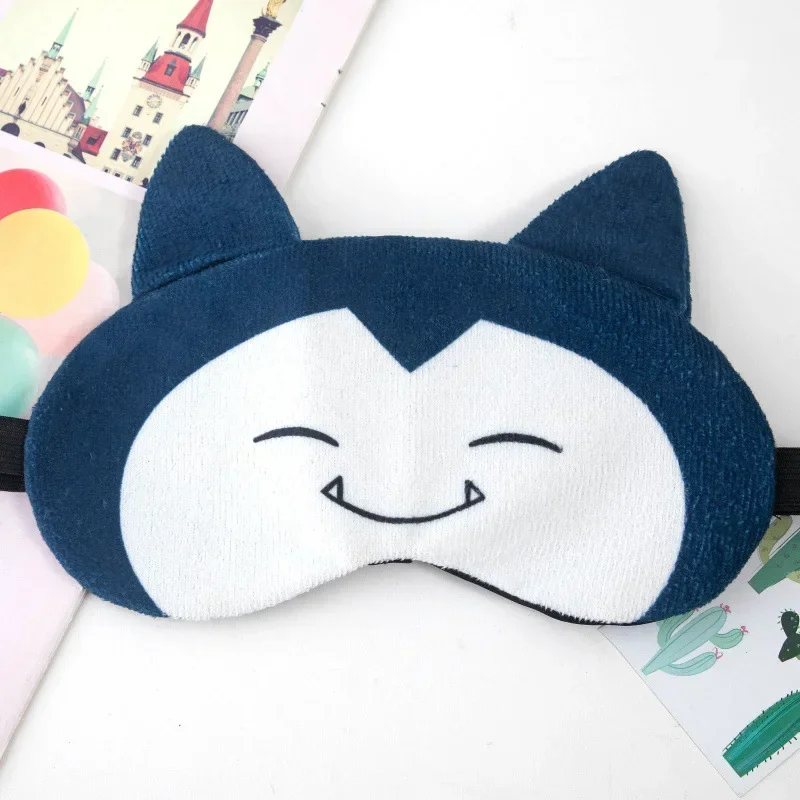 Cute Pokemon Sleeping Eye Cover Mask Pikachu Eyeshade Cover Shade Eye Patch Women Men Soft Portable Snorlax Jigglypuff Kids Gift