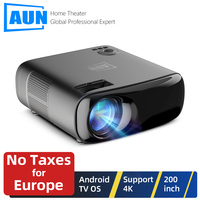 AUN AKEY9S Android Projector Full HD Native 1080P 3D LED Home Theater VideoProjector 4k Beamer Bluetooth WIFI Laser Smart TV