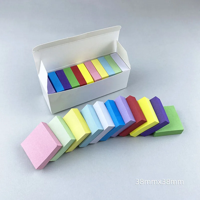 Colorful small square sticky notes, mini ins, sticky notes, and student office index stickers during the back-to-school season