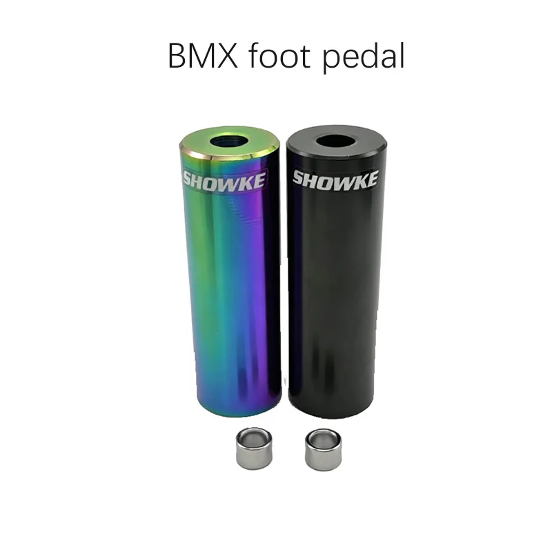 BMX chromolybdenum steel pedal tube, one-piece forging, black/colorful, adaptable aperture 10mm/14mm