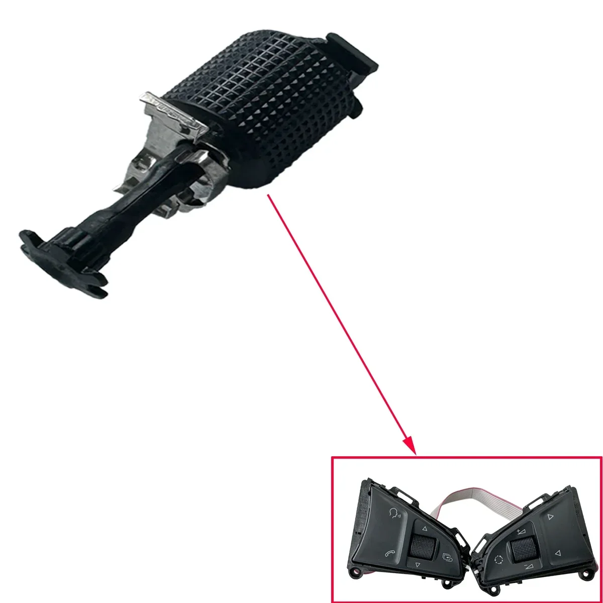 

GEFENSI 1x/2x Steering Wheel Multi-functional Switch Button Roller For Skoda Octavia 3 A7 Superb Mk3 Fabia Kodiaq Rapid Yeti 5E