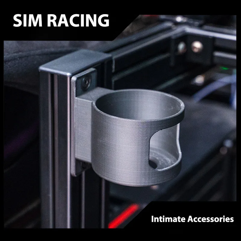 PC Simracing Game Simulator Profile Cup Holder, ABS Material Drinking Peripheral Bracket