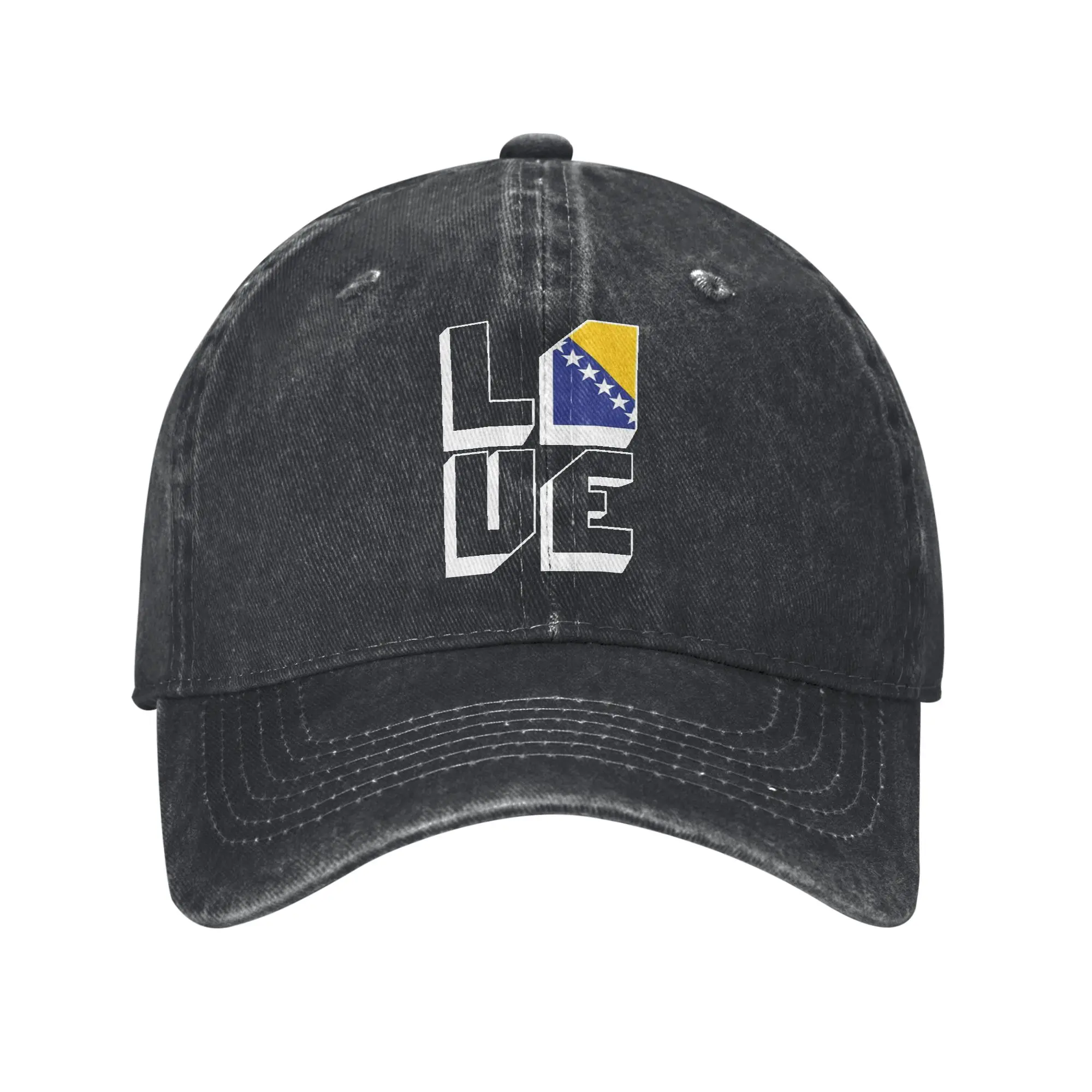 Bosnia and Herzegovina Flag Merch Baseball Caps Men Women Fashion  Hats Cap Adjustable Trucker Hat