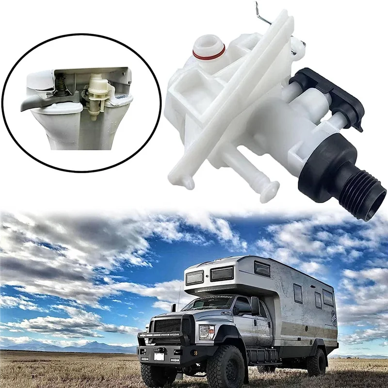 Kit de válvula de inodoro RV 31705, piezas de repuesto aptas para Thetford Aqua-Magic V, modelos altos y bajos, diseño de inodoro RV, piezas de inodoro RV