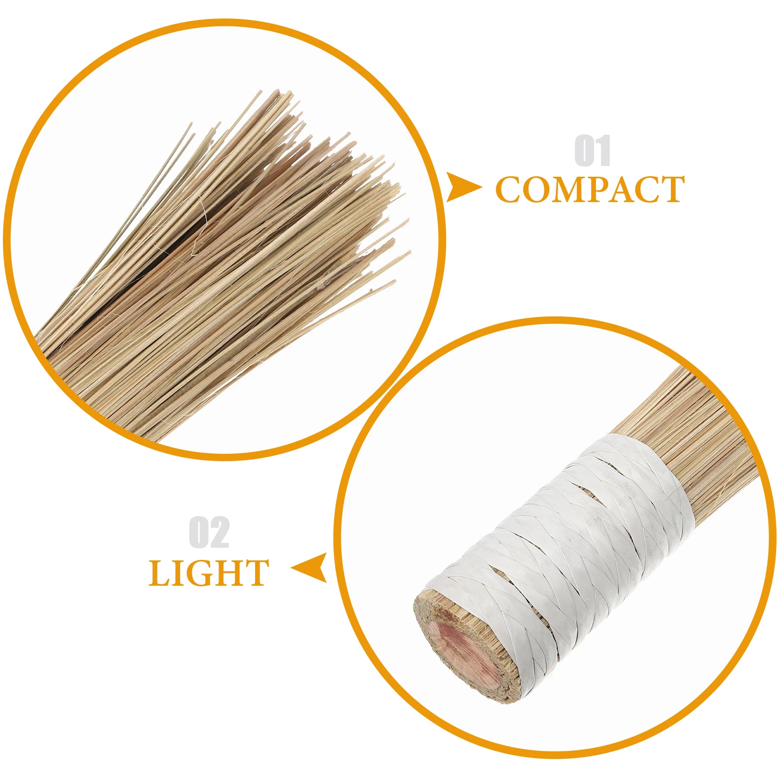 

2Pcs Bamboo Cleaning Brushes Durable Non Practical Pot Brushes scratch Pot Washing Practical Household Accessories