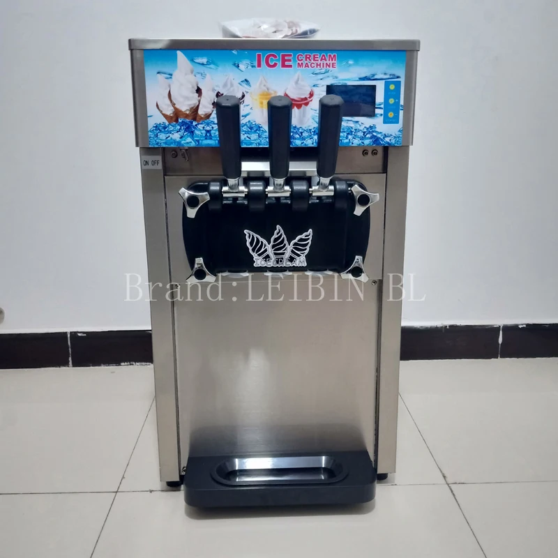 

Hot Sale Commercial 3 Flavors 2+1 Mixed Soft Serve Ice Cream Machine Frozen Yogurt Machine Ice Cream Machine