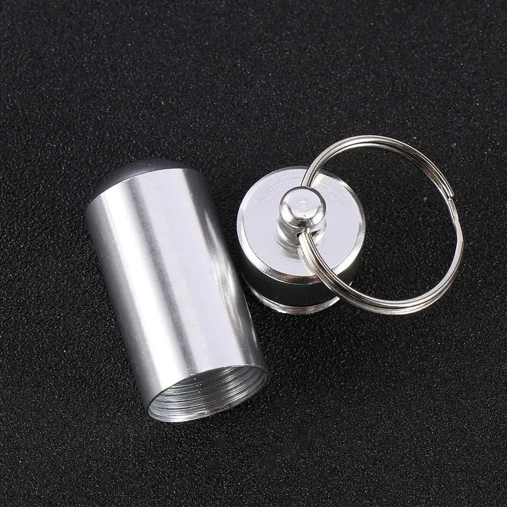 Hot Sale Portable New Waterproof Bottle Keyring Safe Money Container Holder Keychain Pill Box Case