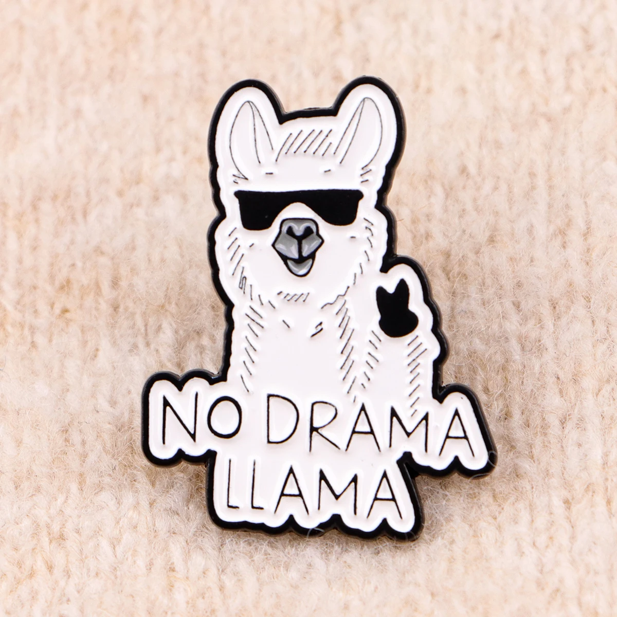 Broche en émail alpaga mignonne, citations amusantes, broches de revers, Badge sur sac à dos, accessoires pour vêtements, bijoux animaux, cadeaux