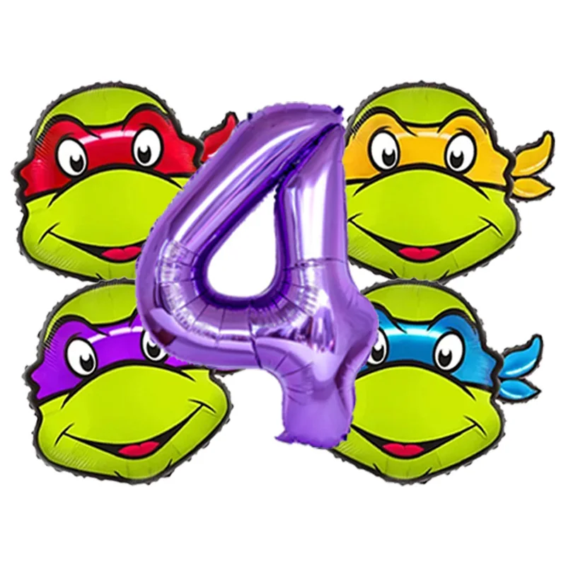 TMNT Ninja Turtles Character Inflatable Foil Balloons Boys Birthday Party Favors Theme Party Decor Supplies Globos view 5