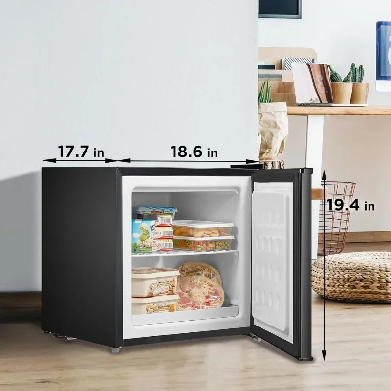 QWMidea MRU01M3ABB Freezer,1.1 Cu.ft,Black,30 Pounds