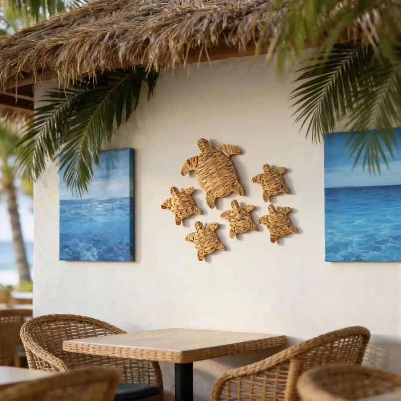 

Вязаная крючком настенная декорация в виде черепахи в стиле бохо, украшение для праздников, гостиной, детской комнаты, уникальный подарок ручной работы