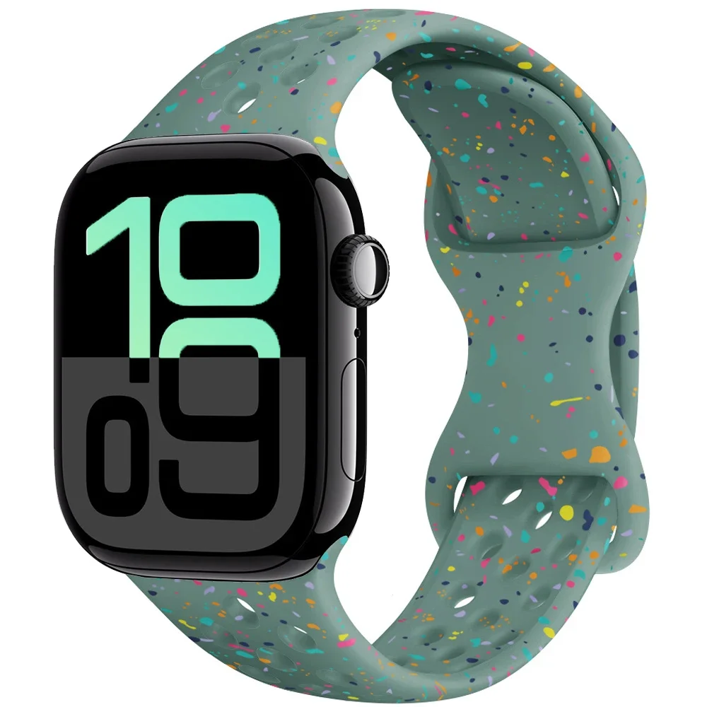 Силиконовый ремешок для Apple Watch Ultra 49 мм 10 46 мм 42 мм 9 8 7 45 мм 41 мм Мягкий удобный ремешок для упражнений серии 6 5 4 SE 44 мм 40 мм