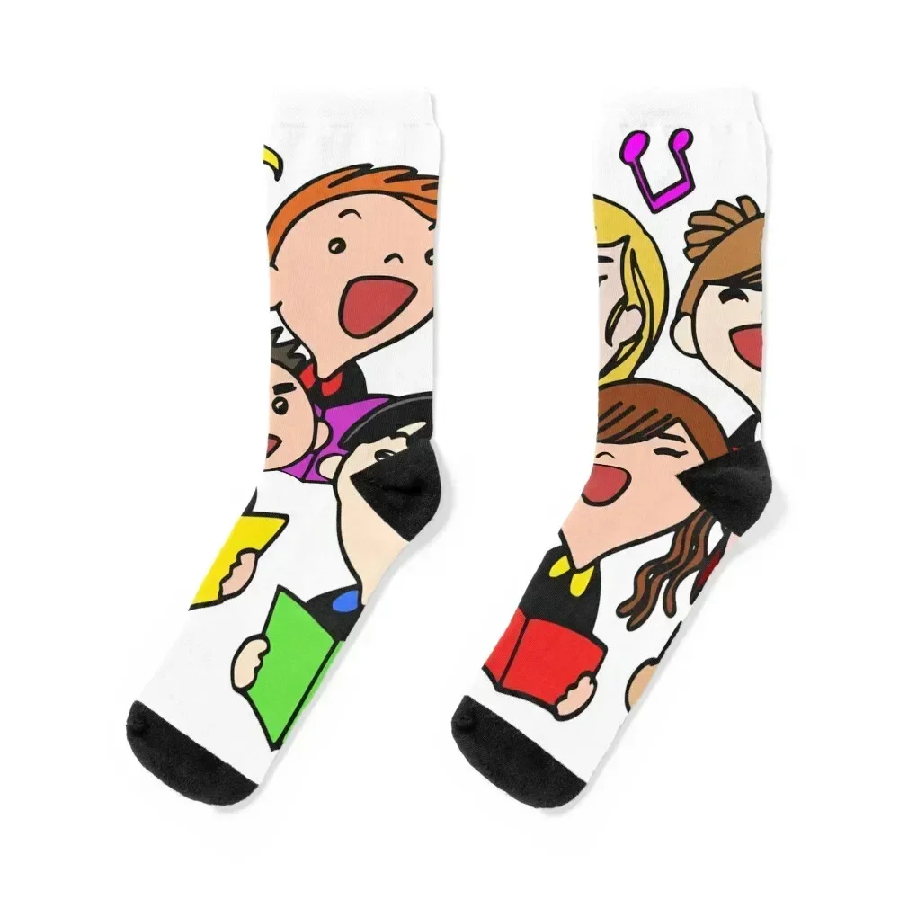 

Choir Socks aesthetic halloween bright garter colored Socks Women's Men's