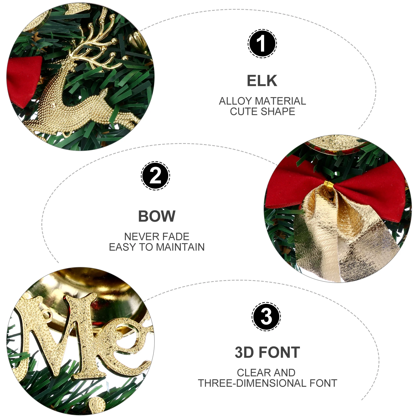 

Christmas Flocked Wreath Holiday Coat Hanger Banquet Artificial Wreaths for Outdoor