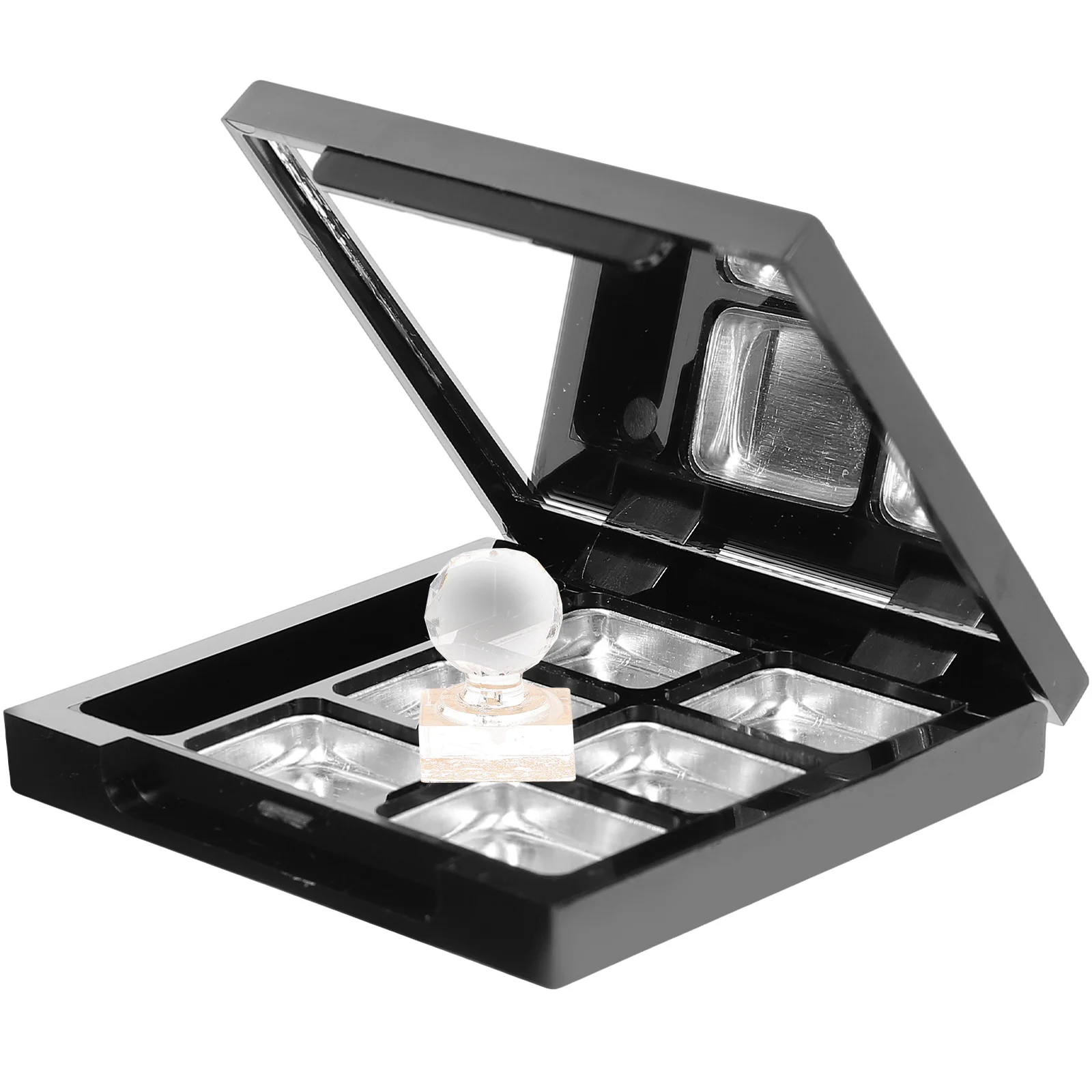 1 Set Empty Eyeshadow Case with Mirror Refillable Concealer Blusher Dispenser empty eyeshadow box empty highlighter case