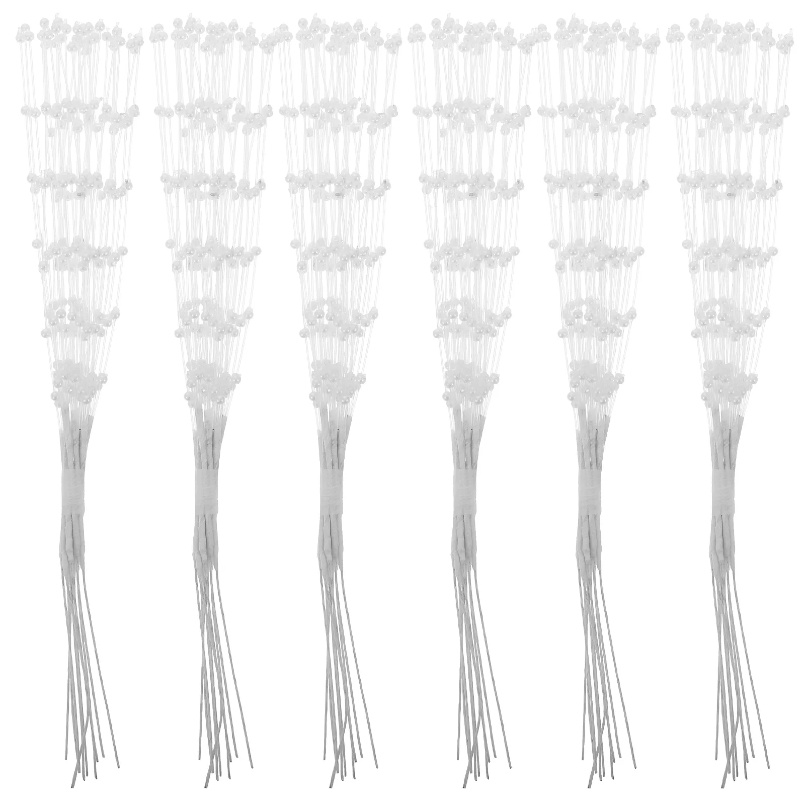 100Pcs White Pearl Bouquets Bridal Bouquet Material Beaded Pearl Bouquets Wedding Garland Decor Bridal Bouquet Material