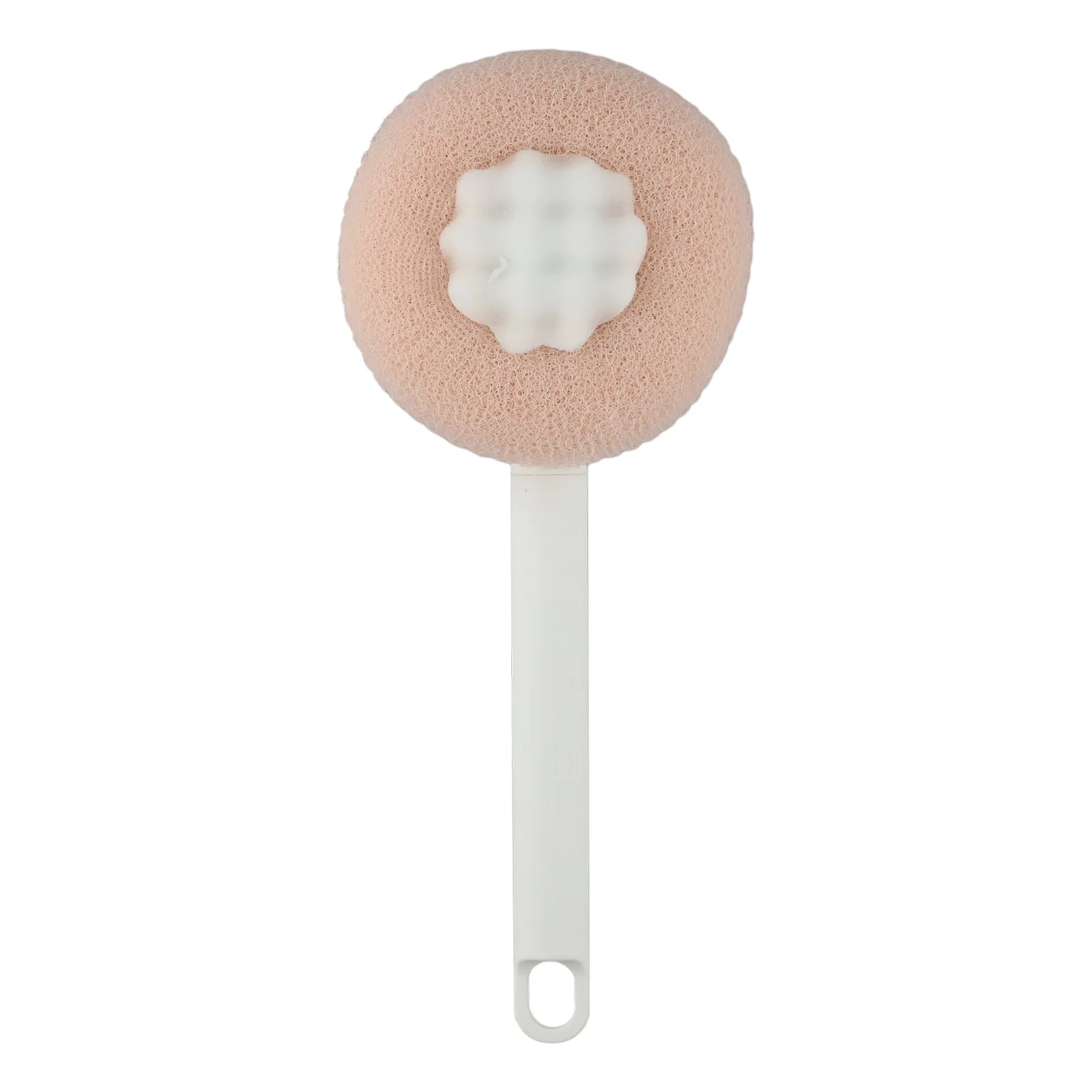 Double-sided Bath Brush Long Handle Brush Perfect For Daily Use 27.5cm (10.83 Inches) When Retracted Non-slip Back Bath Scrubber