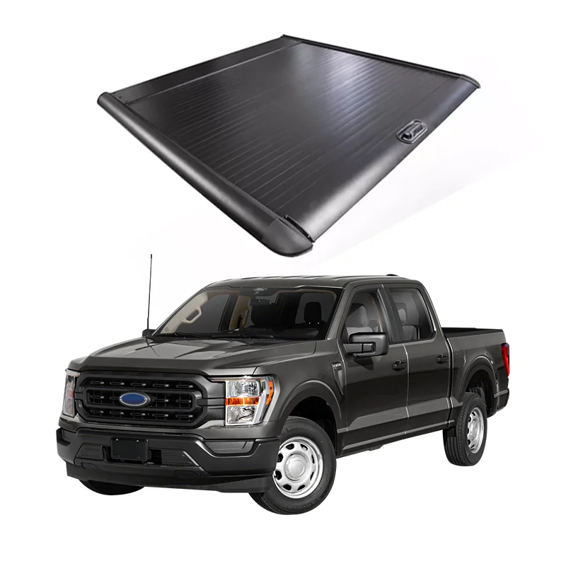 Password Lock roller shutter truck waterproof pickup bed top cover 4wd pickup tonneau cover for FORD F series