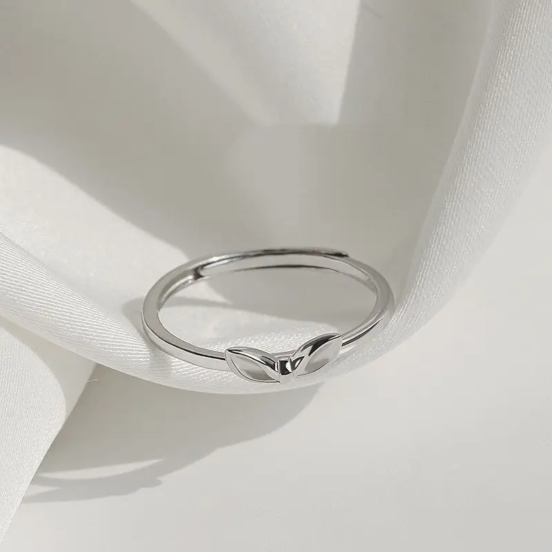 1pc 2026 New Bunny Ear Ring Womens Indie Niche Statement Open Index Daily Party Wear Ideal Gift for Lovers Family & Friends