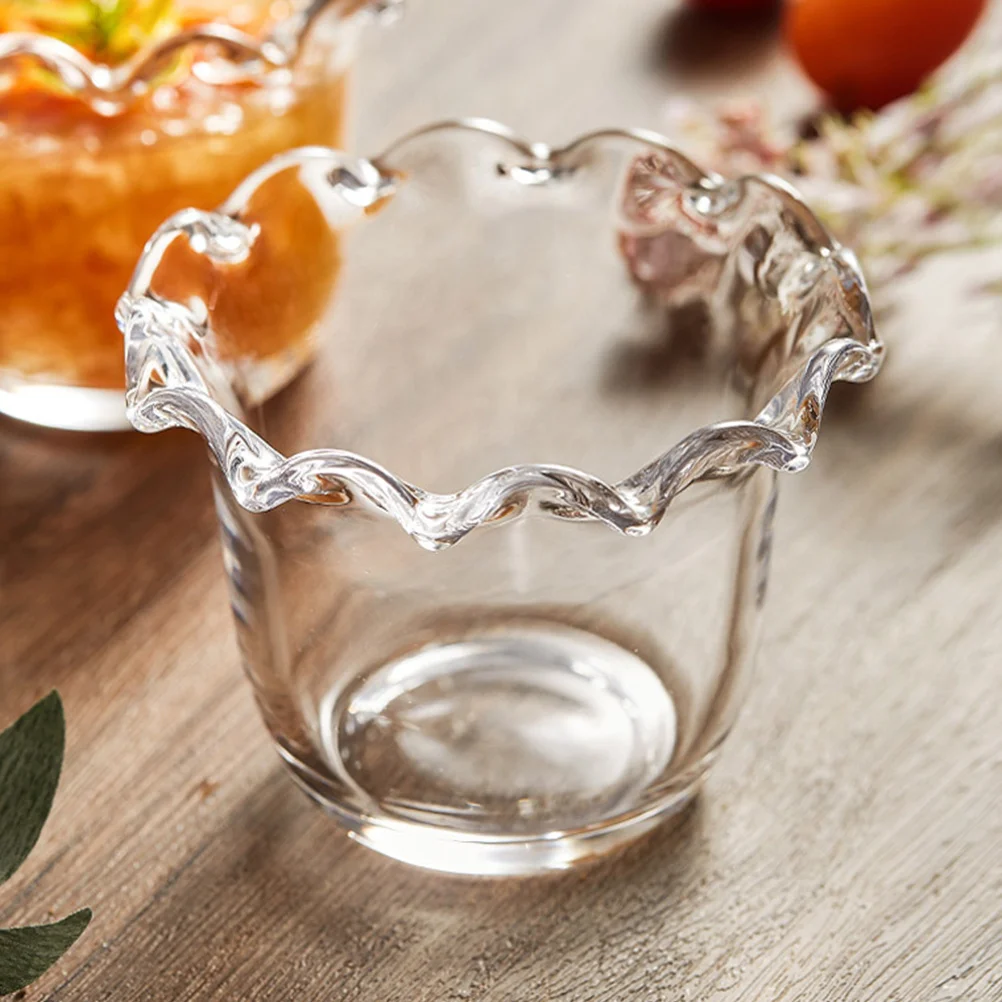 

2 шт. стеклянная салатница, десертная миска, прозрачные сервировочные миски для фруктовых закусок, макарон, семейная вечеринка, кухонное использование