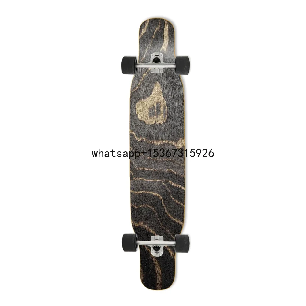 

professional china manufacturer freestyle longboard for teenagers beginners double kick maple custom 7-layer skateboard adult