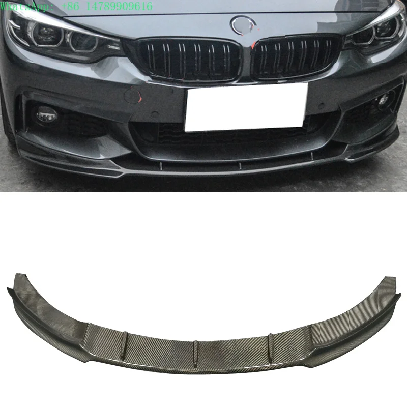 Complete OEM Facelift Conversion & Custom BuildV Style F32 F36 Carbon Fiber Front Bumper Lip For 4 Series F32 F33 F36 M-TECH