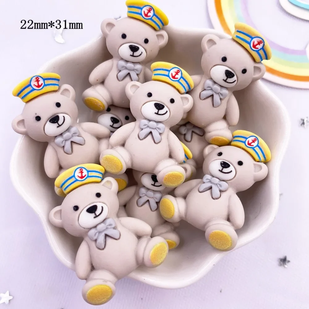 Resin Kawaii Colorful Cartoon Tower Ship Swimming Circle Cat Flatback Stone Sandy Beach Figurine 10PCS Scrapbook DIY Decor Craft