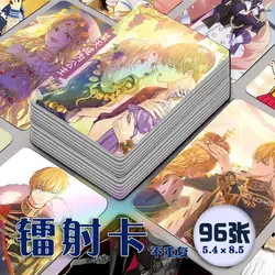 96 sztuk/zestaw Who Made Me a Princess Manga Laser Lomo Card Album Comic Characters Photocard Fans Collection Cards