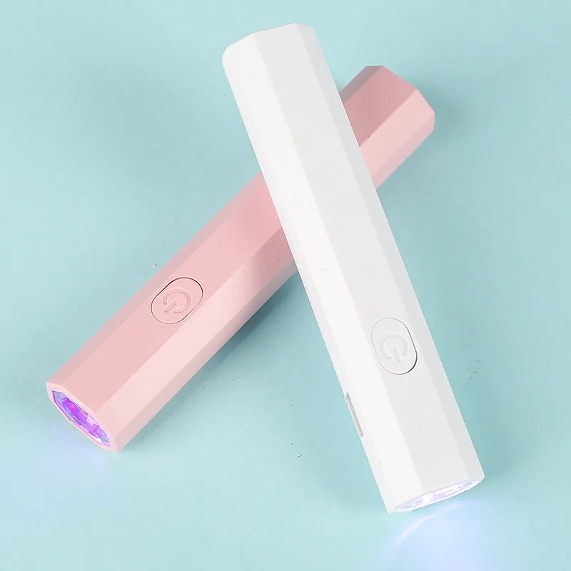 مصباح أظافر صغير محمول باليد مناسب لجميع طلاء الأظافر الجل، مجفف أظافر USB سريع الجفاف، مصباح أظافر Led بالأشعة فوق البنفسجية، قلم مصباح يدوي صغير #4