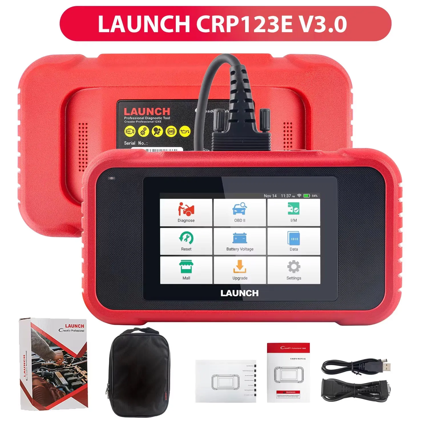2026 LAUNCH X431 CRP123E V3.0 OBD2スキャナー診断ツール、4つの