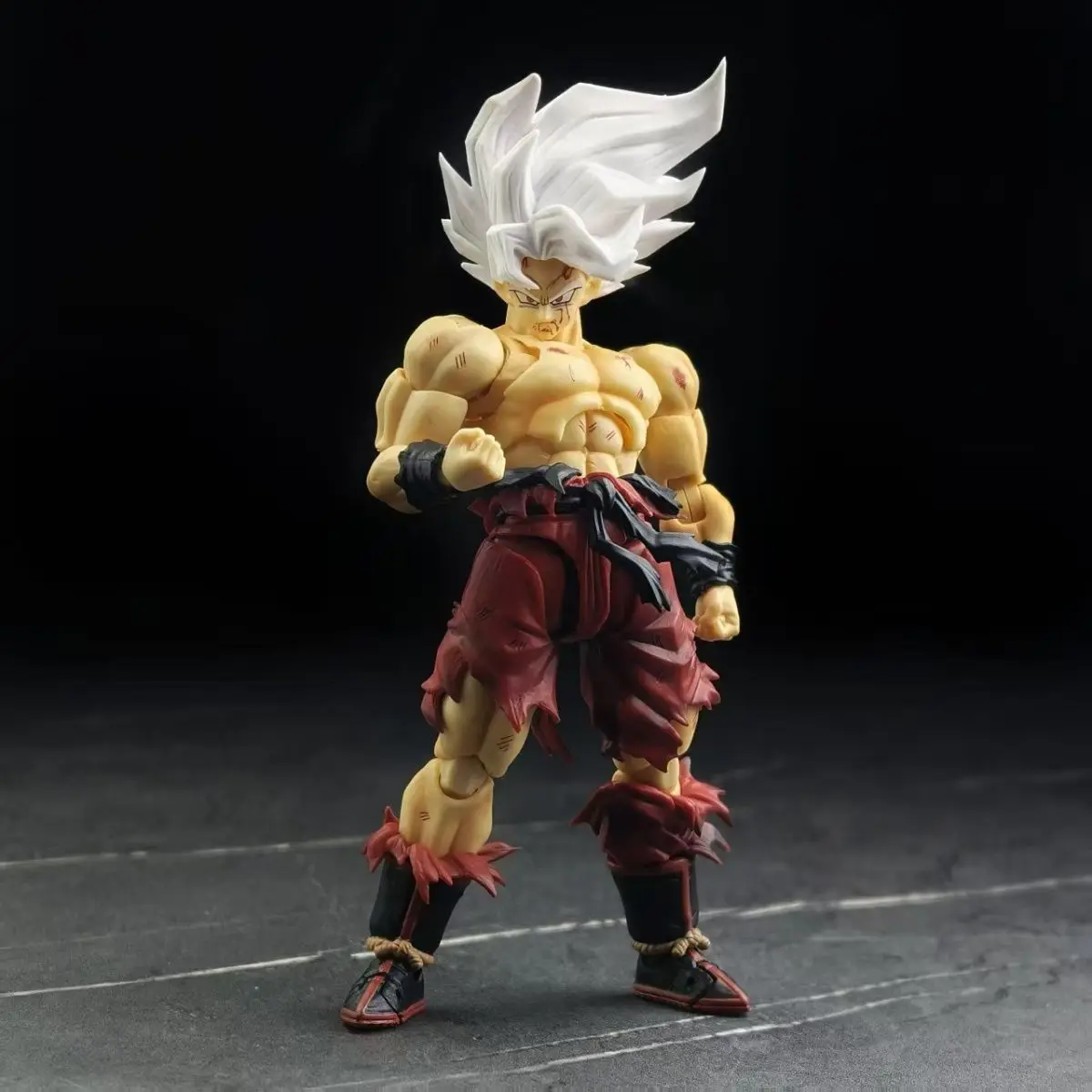 N&T Stutio Dragon Ball Super Saiyan Goku 3.0 Body Action Figure Shf Oorlog Beschadigd Son Goku Wekelijks Beeldje Pvc Model Collctie Speelgoed