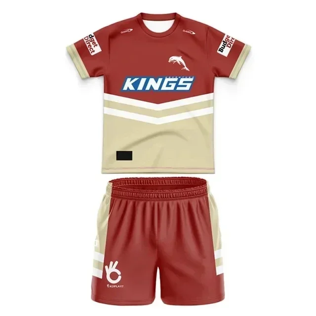 2024 Dolphins Kids Kit Home/ Alternate Rugby Jersey Size:16-26 （Print Custom Name Number）